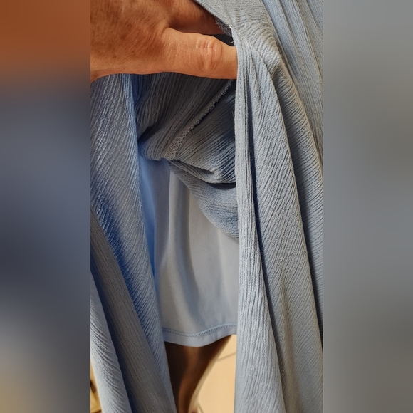 Lulu's Coastal Blue Gauze Maxi Dress Size XS - Picture 5 of 6